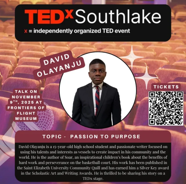 We’re so excited to share that David O., one of our ACS seniors, will be giving a TEDx Talk on November 9th! 

At American Christian School, we believe in equipping students to use their voices with confidence, clarity, and purpose. Through our Rhetoric (Public Speaking) courses, students learn how to think deeply, speak persuasively, and communicate truth with grace—skills that have helped David prepare for such an incredible opportunity.

We couldn’t be prouder to see one of our students stepping out and making an impact beyond the classroom! Way to go David! @tedxsouthlake 
#myacsfamily #AmericanChristianSchool #ACSSeniors #TEDTalk #PublicSpeaking #Rhetoric #ClassicalChristianEducation
